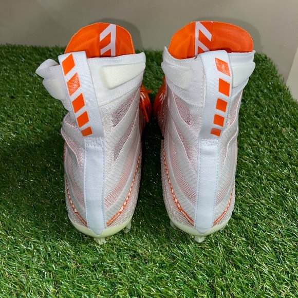 Nike Untouchable 3 Elite White Orange Football Cleats AO3006-118 Men Size NEW - Picture 5 of 11
